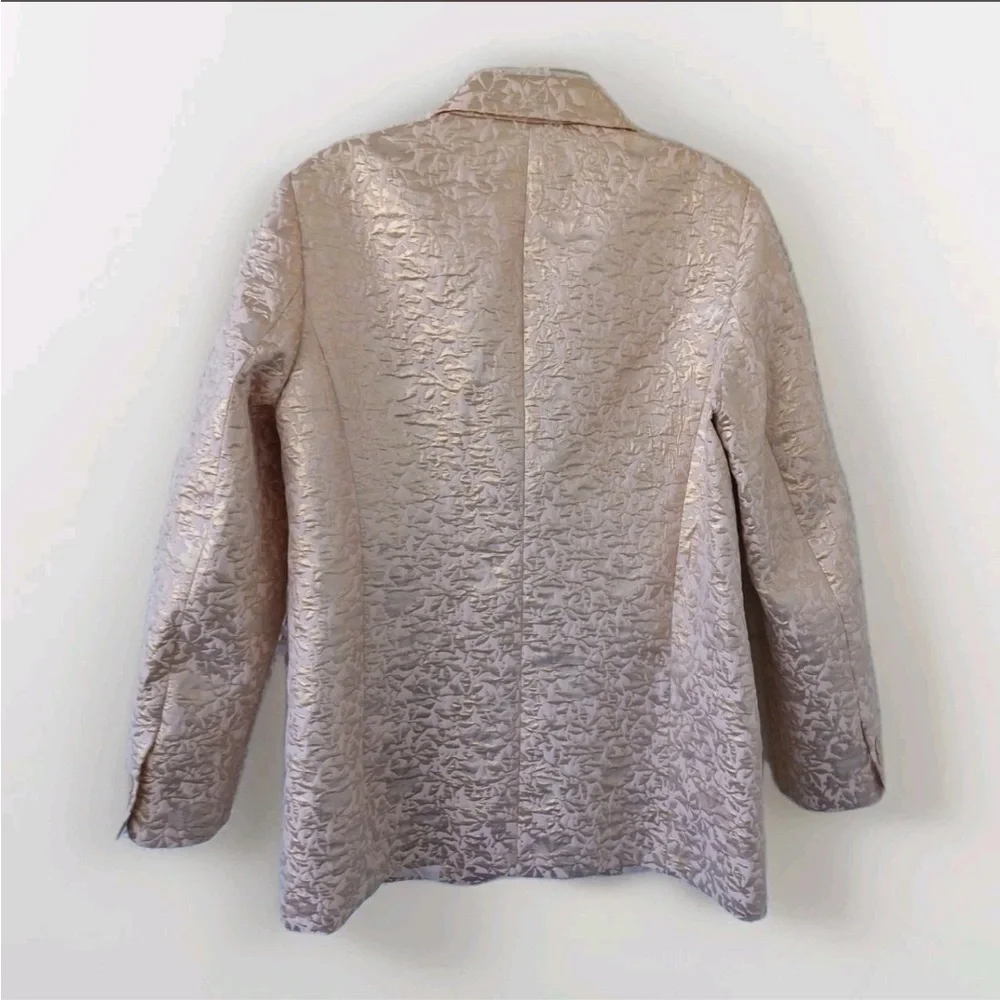 Zara Cream Textured Women's Blazer - Picture 2 of 3
